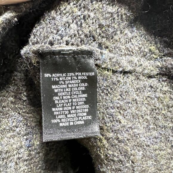 Mossimo Cardigan Sweater Wool Blend Chunky Knit Long Length Gray Womens sz Small - Picture 5 of 7